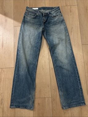 Zara Women's Low Rise Wide-Leg Jeans
